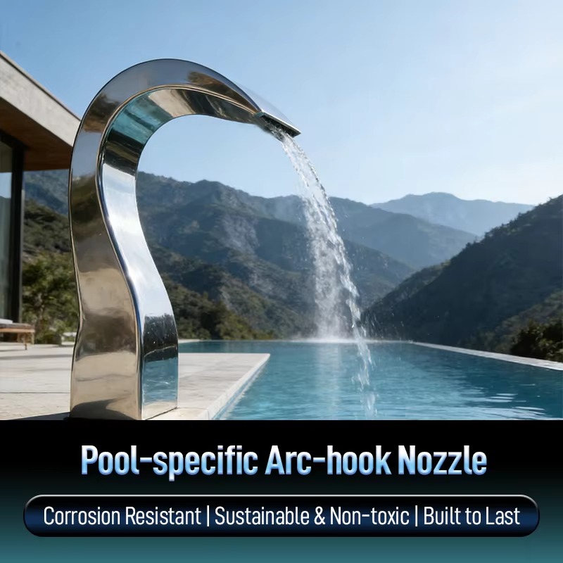 Spa & Wellness Retreat - Stainless Steel Arc Hook Nozzle Water