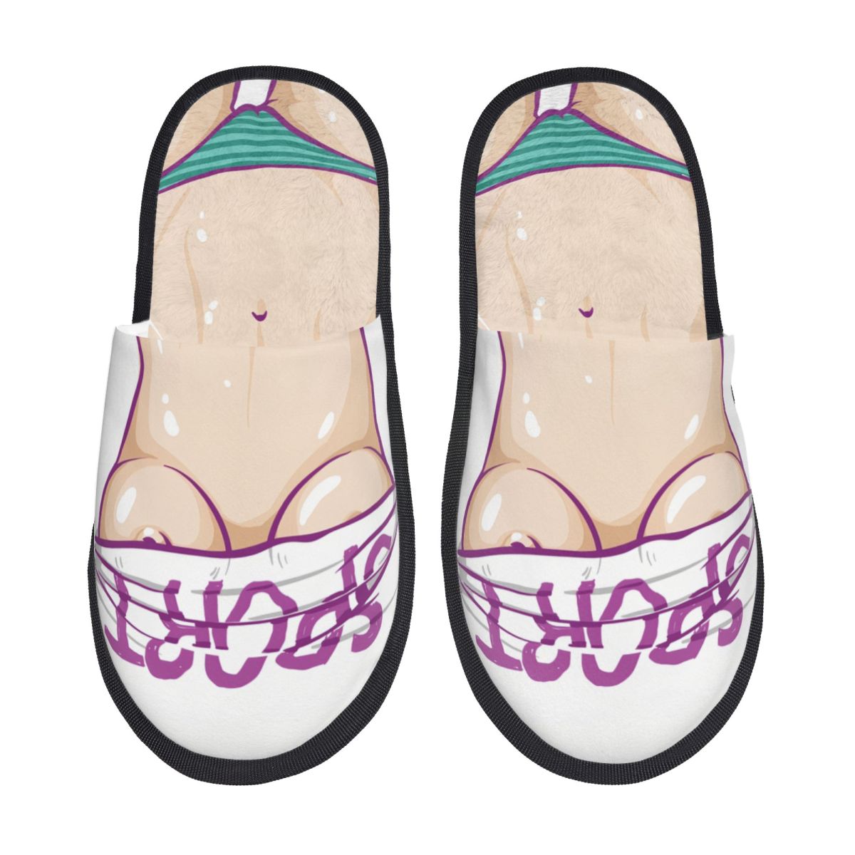 Spa & Wellness Retreat - Custom Funny Sexy Body House Slippers