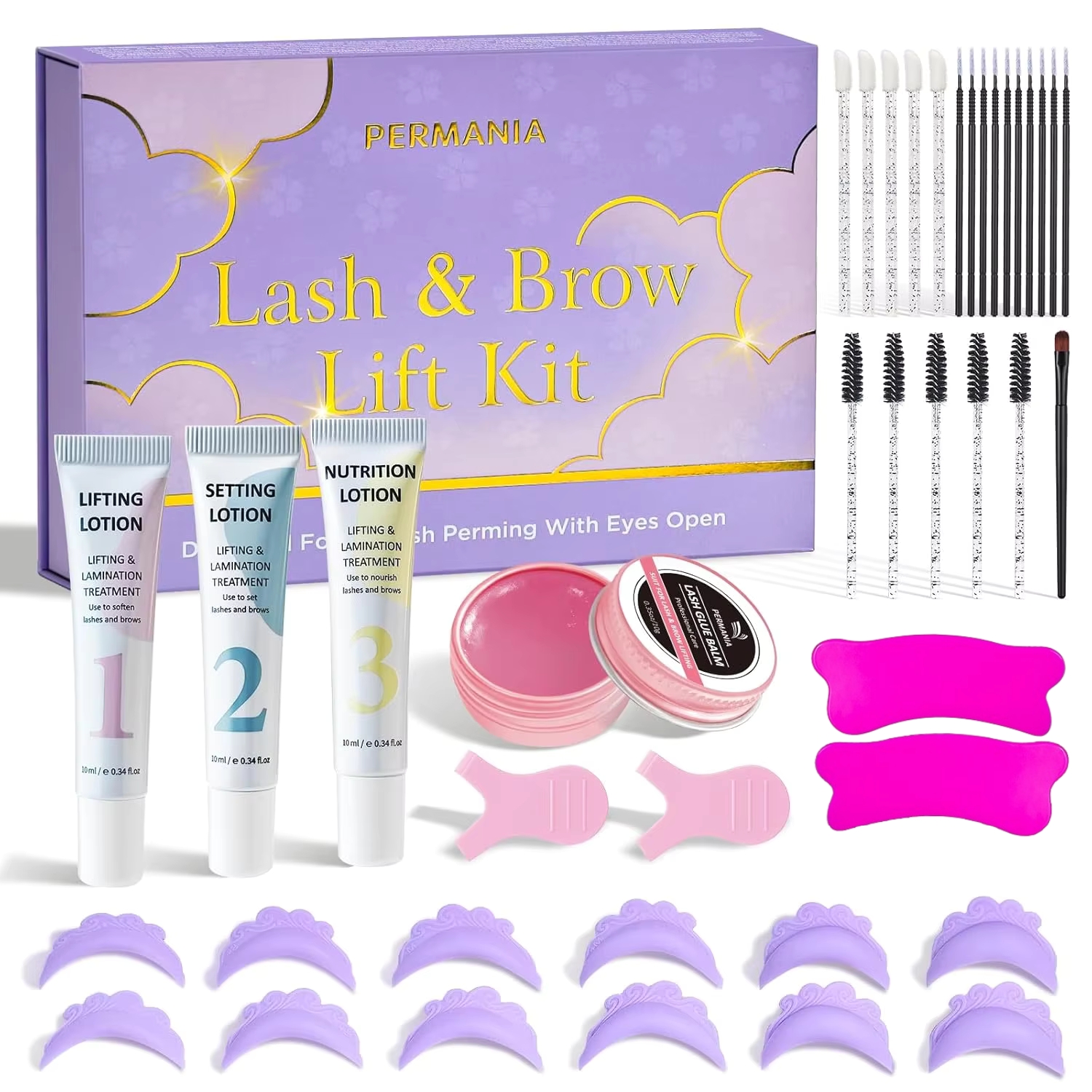 Brow Lamination Kit - PERMANIA New Eyelash Lift Kit 2-in-1