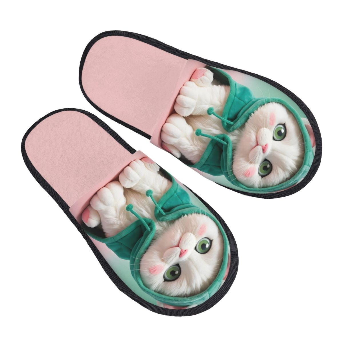 Spa & Wellness Retreat - Custom Cute Cat House Slippers Women