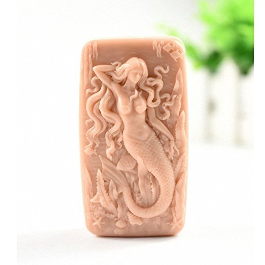 Bath Bomb Mold - Mermaid and Fishes Soap Mold -