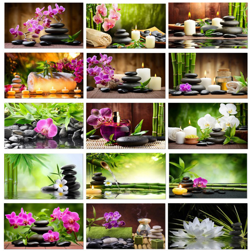 Zen Spa Stone Green Bamboo Can - Spa Wellness Images のレビューと価格