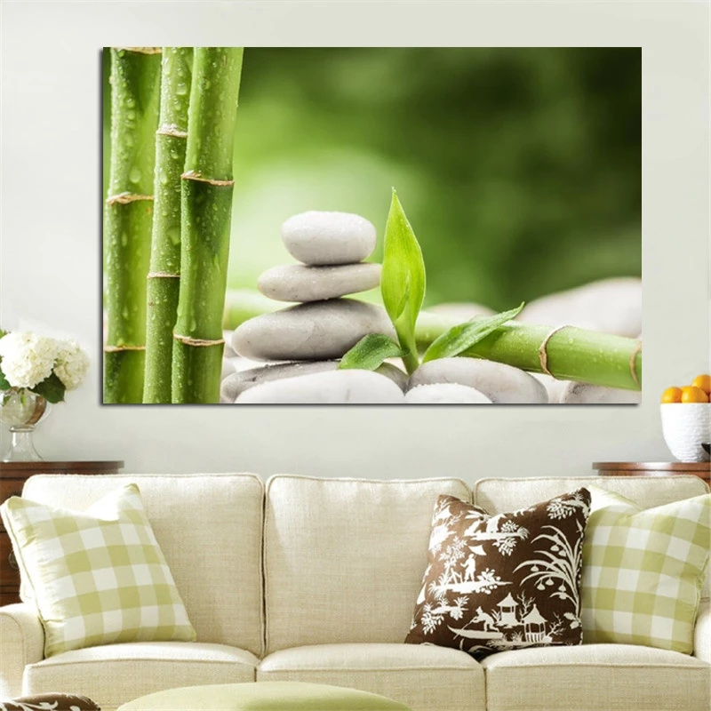 Zen Spa Stone Green Bamboo Can - Spa Wellness Images のレビューと価格