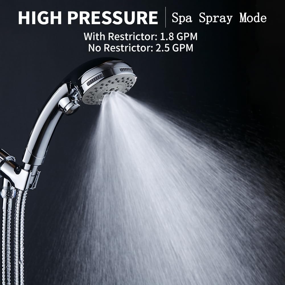 High Pressure Shower Head with - Spa & Wellness Retreat のレビューと価格