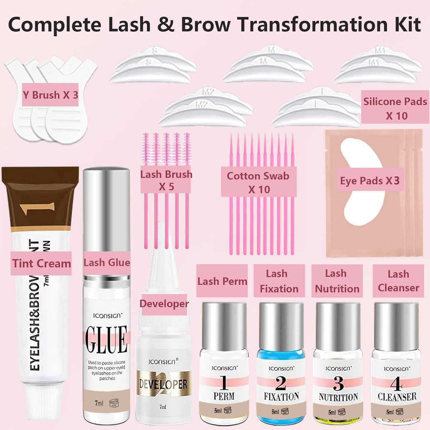 ICONSIGN Lash Lift and Tint Ki - Brow Lamination Kit のレビューと価格