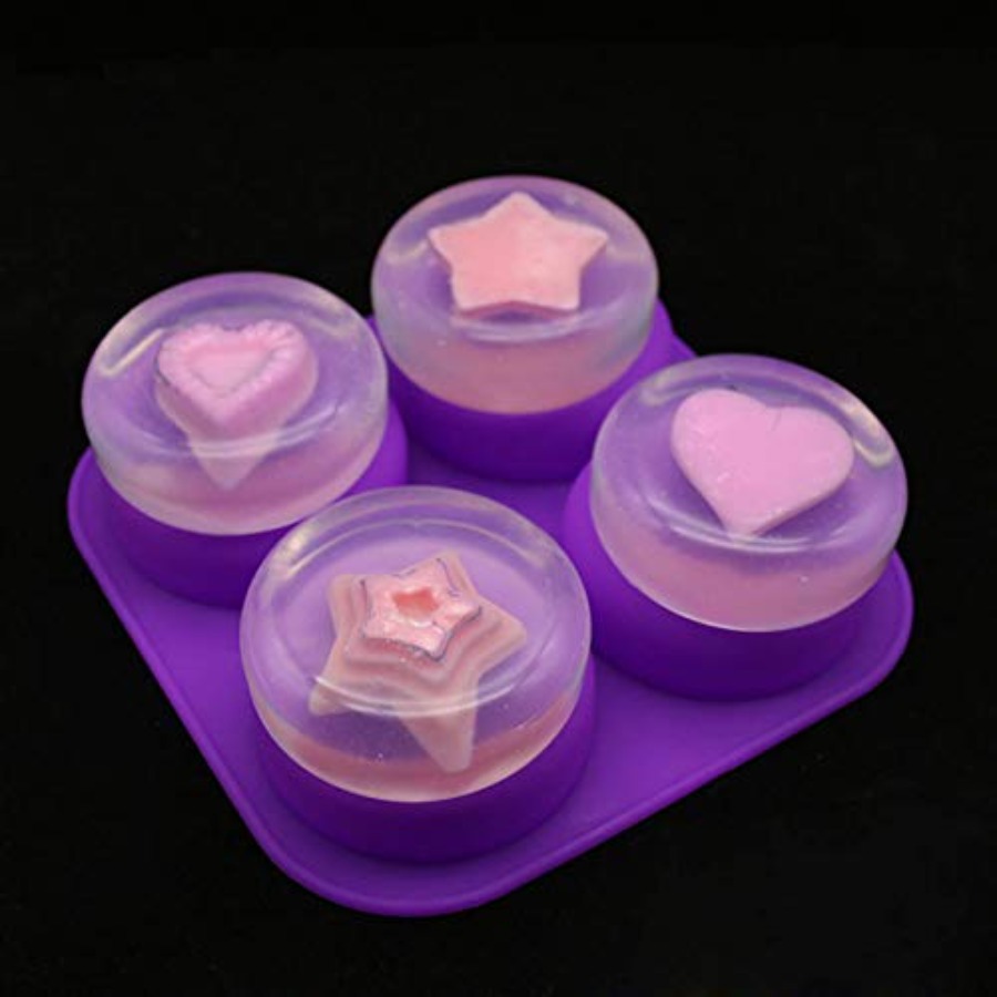 2 Pcs Glossy Silicone Molds 4  - Bath Bomb Mold のレビューと価格