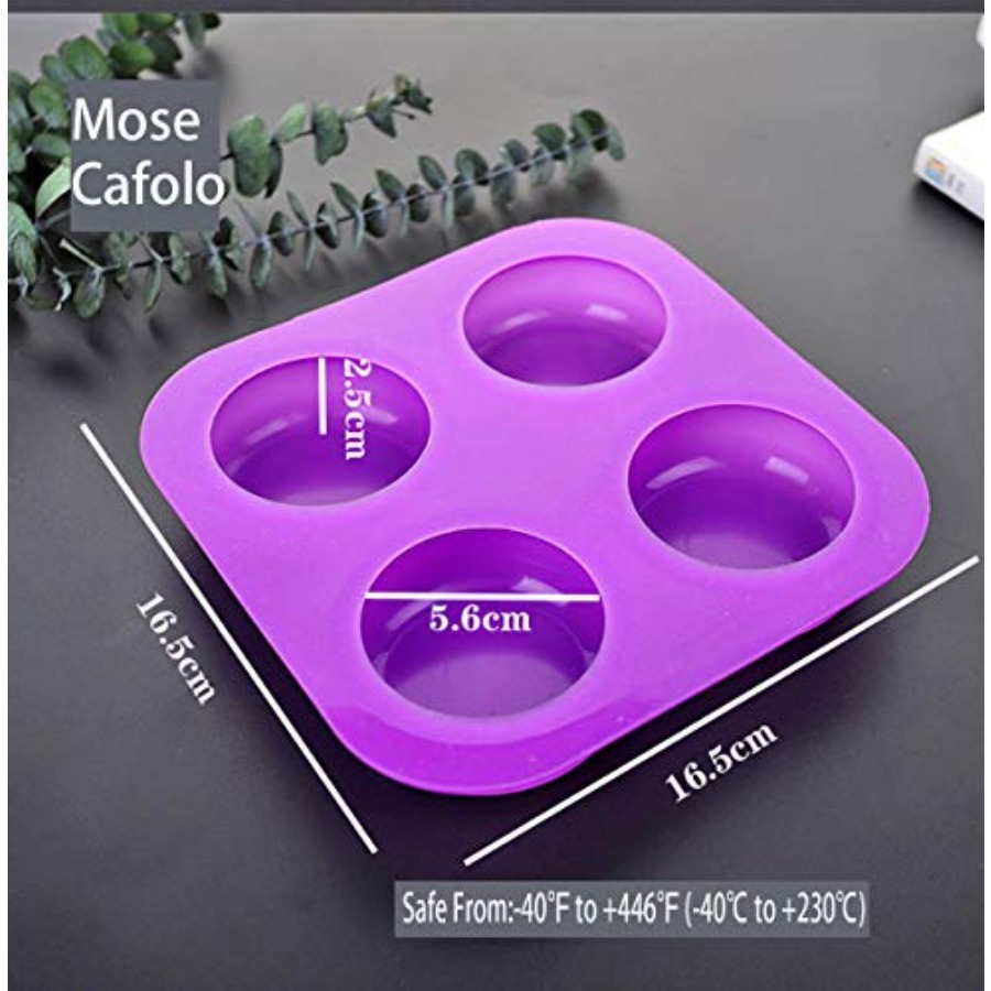 2 Pcs Glossy Silicone Molds 4  - Bath Bomb Mold のレビューと価格
