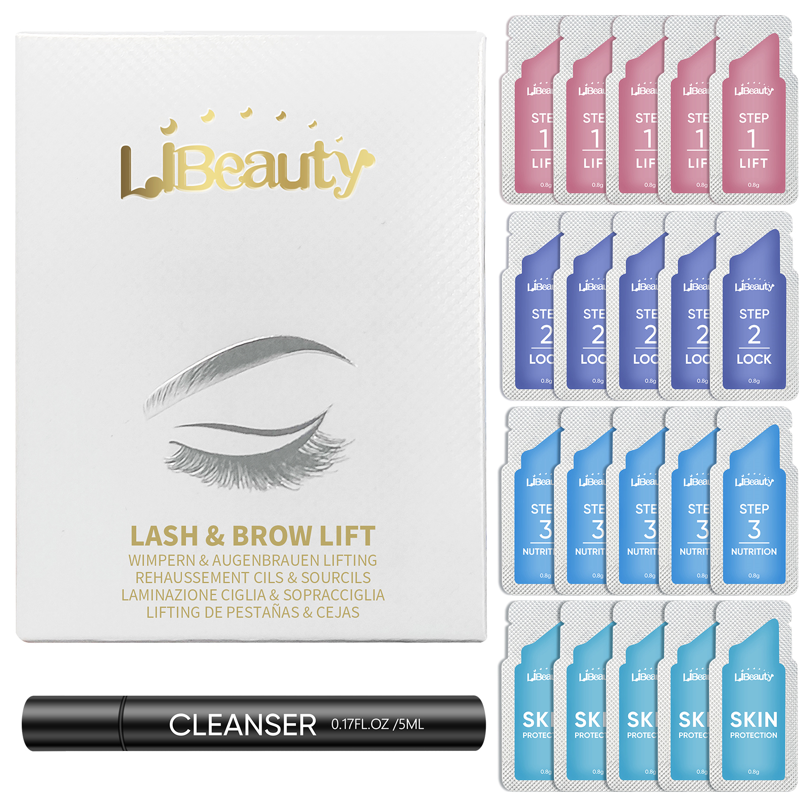 Libeauty 20 Pieces/Lot 10-12 M - Brow Lamination Kit のレビューと価格