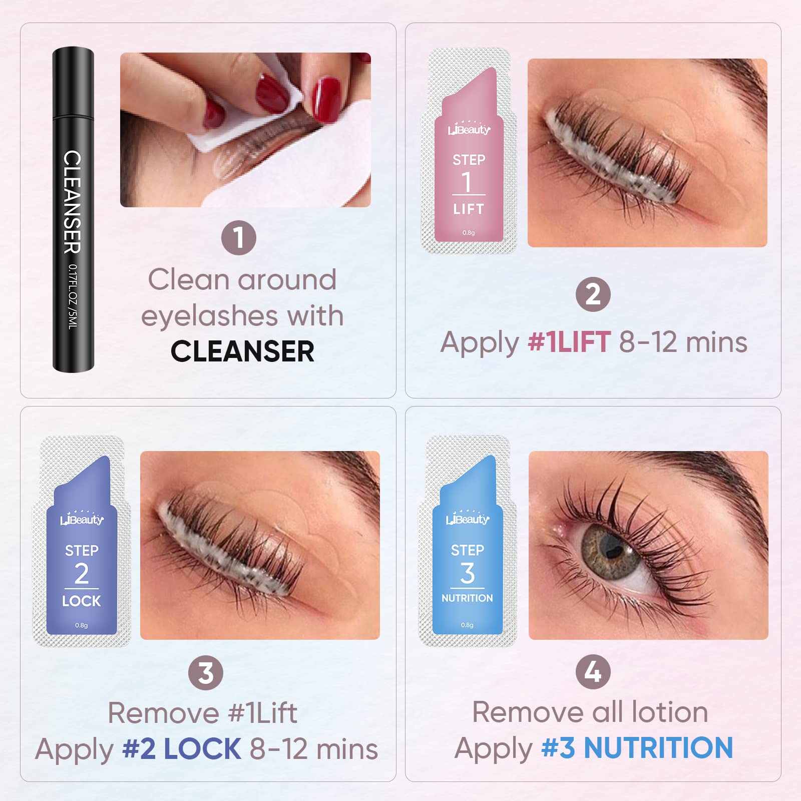 Libeauty 20 Pieces/Lot 10-12 M - Brow Lamination Kit のレビューと価格