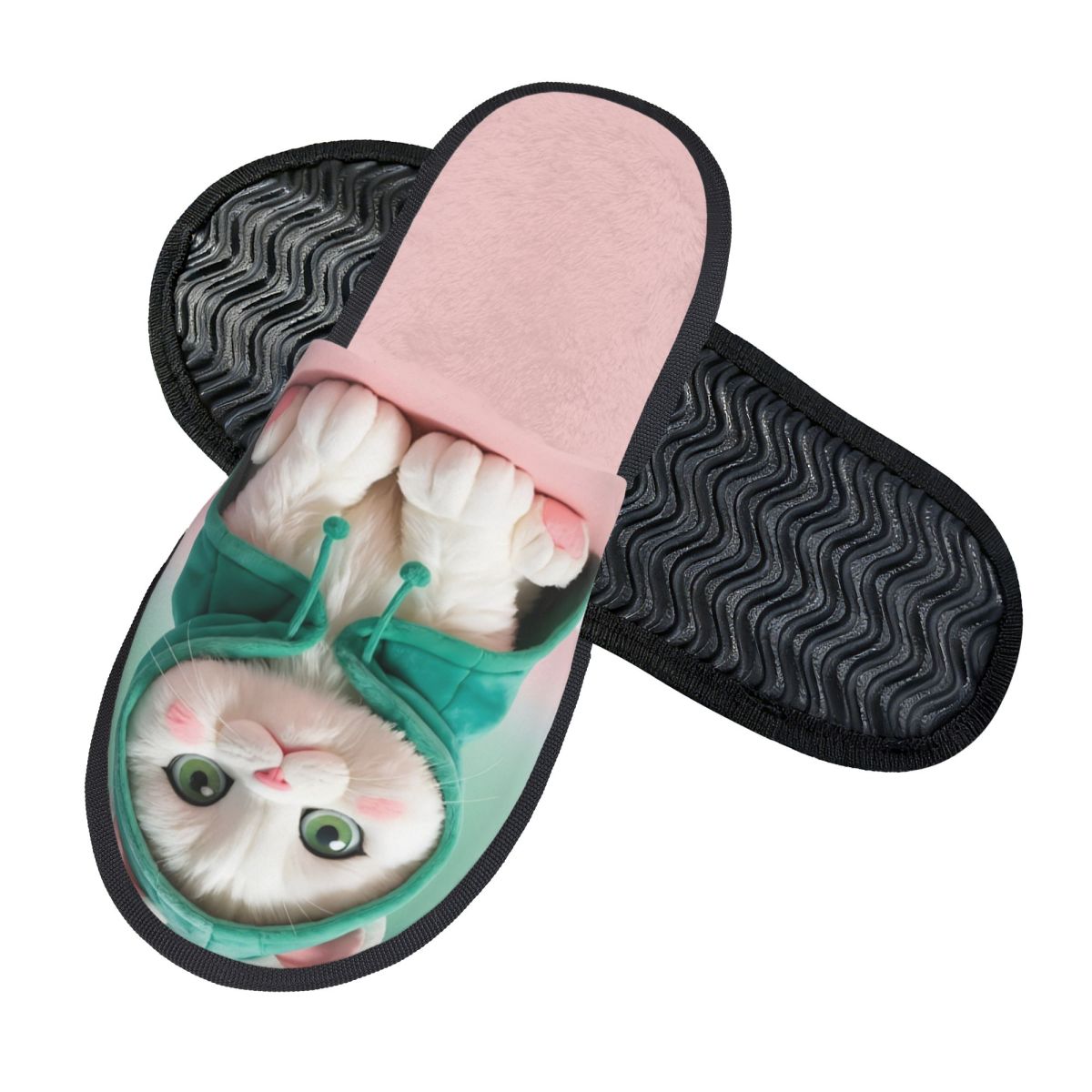 Custom Cute Cat House Slippers - Spa & Wellness Retreat のレビューと価格