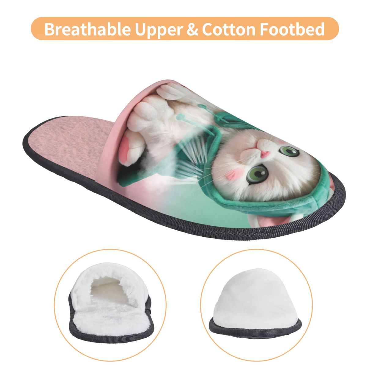 Custom Cute Cat House Slippers - Spa & Wellness Retreat のレビューと価格