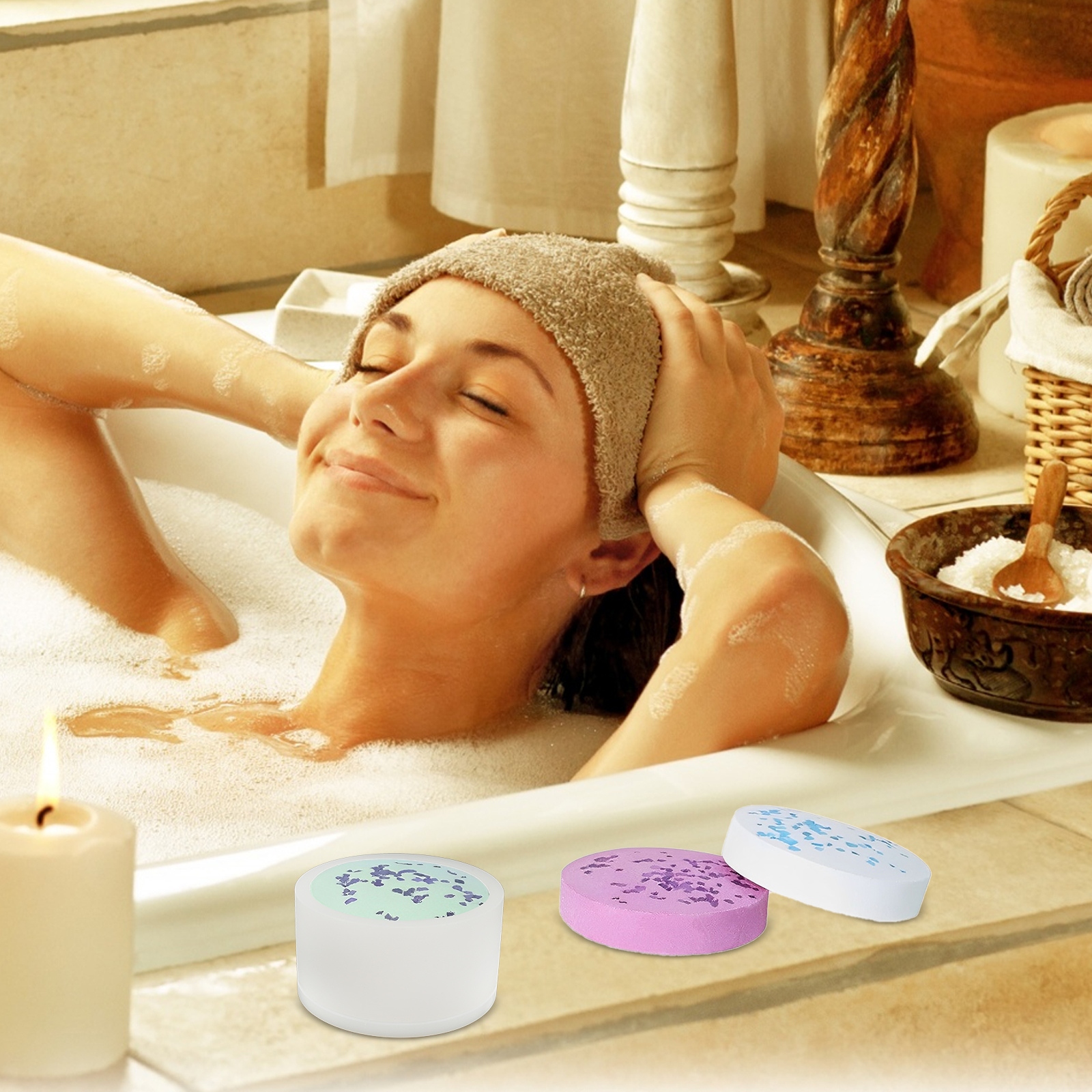 Round Stainless Steel Soap Mou - Bath Bomb Mold のレビューと価格