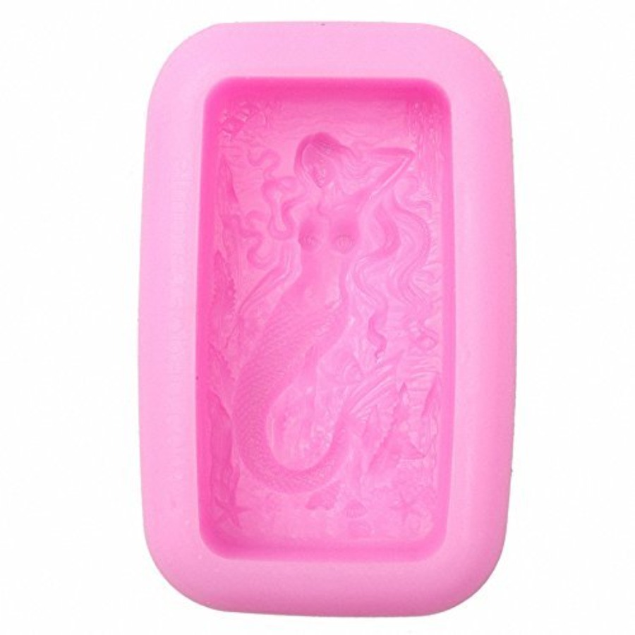 Mermaid and Fishes Soap Mold - - Bath Bomb Mold のレビューと価格