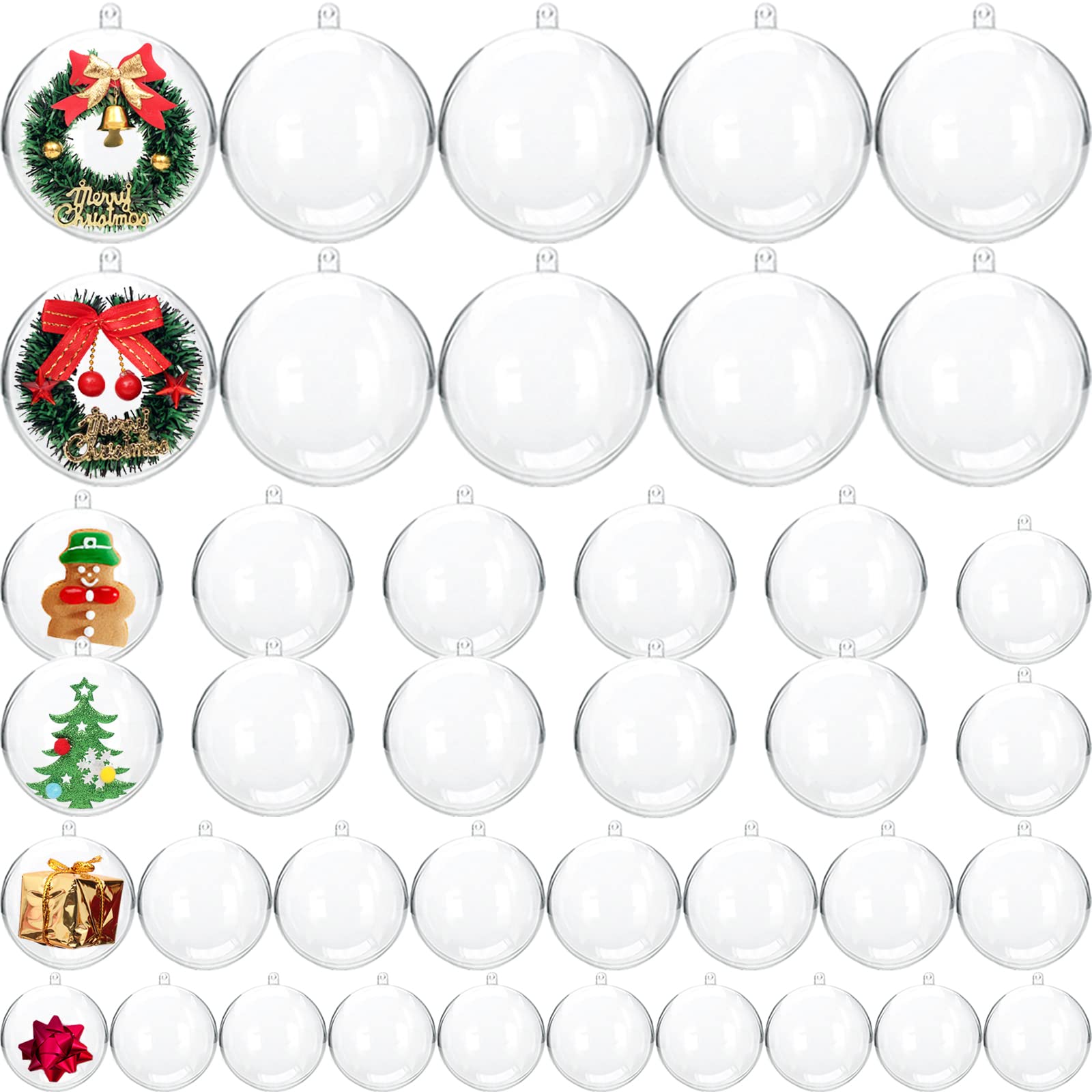Clear Plastic Ornaments Balls, - Bath Bomb Mold のレビューと価格