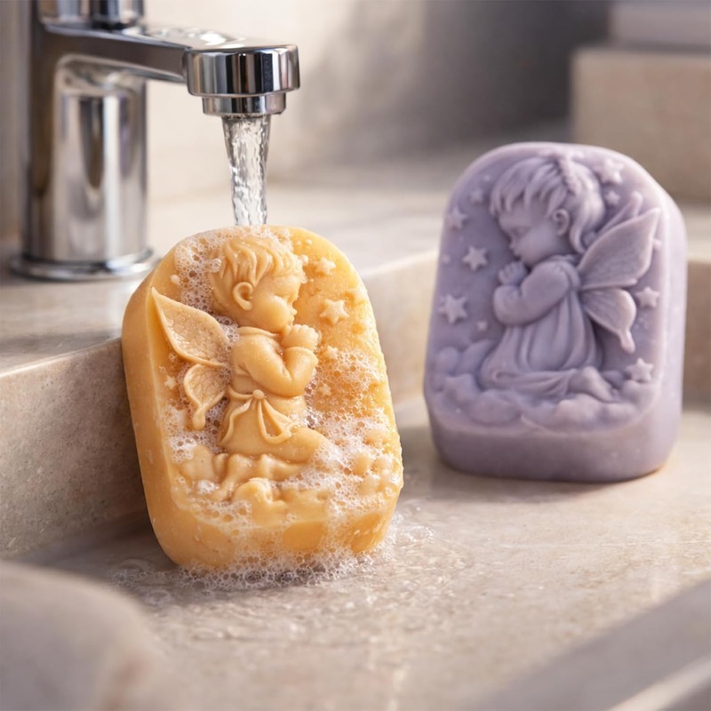 Angel Silicone Mold For Soap M - Bath Bomb Mold のレビューと価格